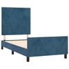 vidaXL Bedframe zonder matras 90x190 cm fluweel donkerblauw