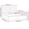 vidaXL Boxspring met matras stof donkergrijs 160x200 cm