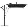 vidaXL Cantilever Banana Parasol Zwart 294 x 200 x 254 cm