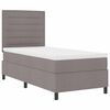 vidaXL Boxspringbed met matras met hoofdeinde Taupe 100 x 200 cm Stof