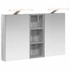 vidaXL Badkamerkastenset 3 st 80 x 10,5 x 50 cm Bewerkt hout