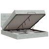 vidaXL Ottoman bed met matras Lichtgrijs 160 x 200 cm Fluweel