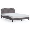 vidaXL Bedframe "Viana" met LED zonder matras grijs 140x190 cm