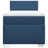vidaXL Boxspring met matras stof blauw 90x190 cm