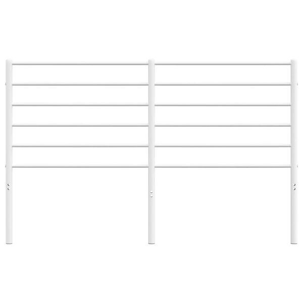 vidaXL Hoofdbord metaal wit 140 cm