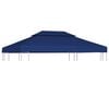 vidaXL Prieeldak 2-laags 4x3m 310 g/m&sup2; blauw