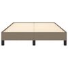 vidaXL Bedframe zonder matras 120x190 cm stof taupe