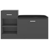 vidaXL Schoenenbank 94,5x31x57 cm bewerkt hout grijs