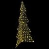 vidaXL Kerstboom met 240 LED Warmwit 180 cm Rattan