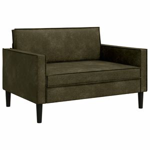 vidaXL XXL fauteuil Legergroen Nep Suede Leer