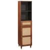 vidaXL Dressoir met lade Bruin 38 x 33,5 x 160 cm Massief Mango Hout