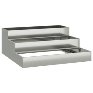 vidaXL Plantenbak Zilver 90 x 90 x 35 cm Gegalvaniseerd staal