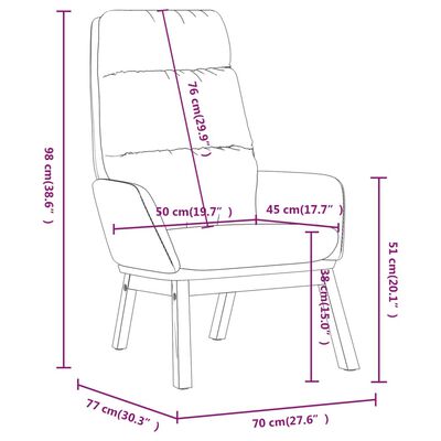 vidaXL Relaxstoel met voetenbank echt leer en kunstleer bruin
