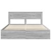 vidaXL Bedframe Grijs Sonoma 180 x 200 cm Massief grenenhout