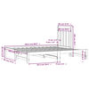 vidaXL Slaapbank uitschuifbaar 2x(90x200) cm massief grenenhout