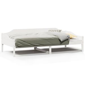vidaXL Bedframe zonder matras massief grenenhout wit 90x190 cm