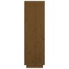 vidaXL Hoge kast 74x35x117 cm massief grenenhout honingbruin