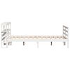 vidaXL Bedframe zonder matras massief grenenhout wit 140x200 cm