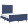vidaXL Bedframe zonder matras 120x200 cm stof blauw