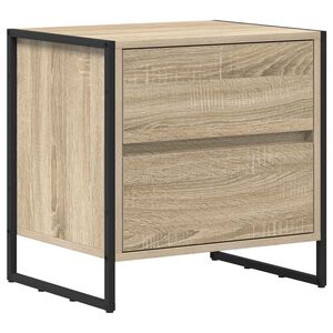 vidaXL Nachtkastje met lade Sonoma 50 x 39,5 x 50 cm Bewerkt hout