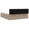 vidaXL Ottoman bed met matrassen en LED's 180x200cm kunstleer