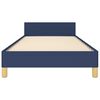 vidaXL Bedframe zonder matras 80x200 cm stof blauw