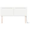 vidaXL LED Hoofdbord Wit 160 cm Nep Leer