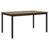 vidaXL Eettafels 150 x 90 x 75 cm Bewerkt hout Artisanaal eiken