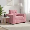 vidaXL Sofastoel Roze 100x78x80 cm Fluweel