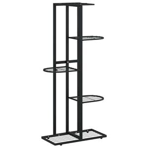 vidaXL Bloemenstandaard met 5 lagen 43x22x98 cm metaal zwart