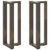 vidaXL Console tafelpoten 2 st T-vormig 25x28x(72-73)cm staal naturel