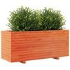 vidaXL Plantenbak 110x40x49,5 cm massief grenenhout wasbruin