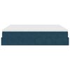 vidaXL Ottoman bed met matrassen 180x200cm fluweel donkerblauw