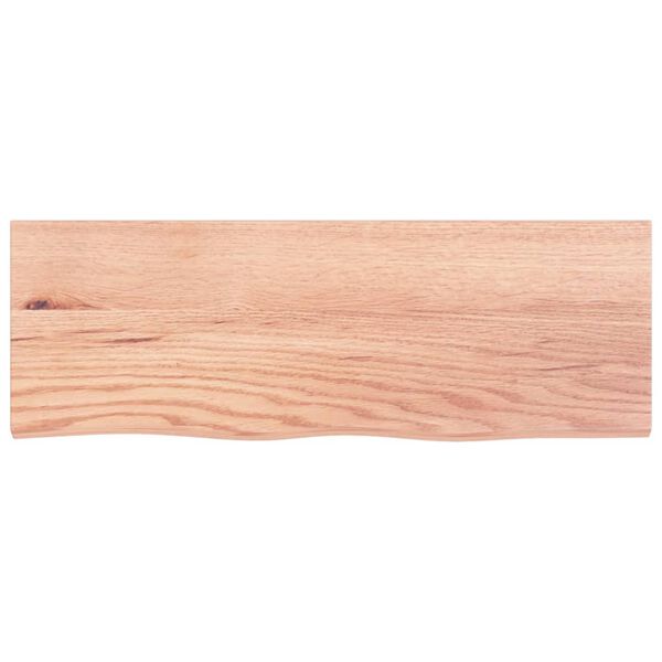 vidaXL Wandschap 80x30x(2-4) cm behandeld massief eikenhout lichtbruin