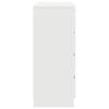vidaXL Dressoir met lades 71x35x84 cm spaanplaat wit