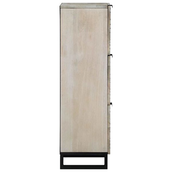 vidaXL Media-opslagkasten en rekken Wit en zwart 40 x 33 x 110 cm