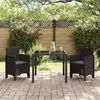 vidaXL Tuinstoel 2 pcs Bruin 53 x 49 x 85 cm PP