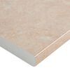 vidaXL Aanrechtblad 80x60x2,8 cm spaanplaat beige met marmertextuur