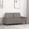 vidaXL Tweezitsbank 120 cm stof taupe