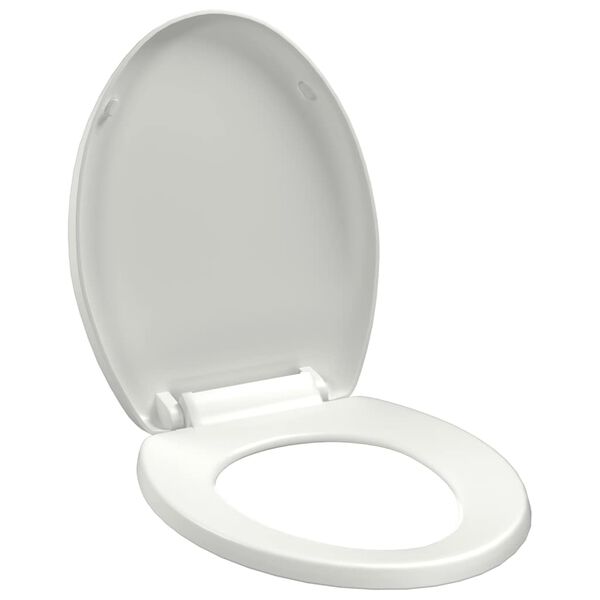 vidaXL Toiletbril soft-close met quick-release ontwerp wit
