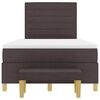 vidaXL Boxspring bed met matras Donkerbruin 120 x 190 cm Stof