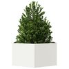 vidaXL Plantenbak zeshoek 104x90x45 cm staal wit