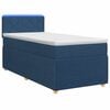 vidaXL Boxspringbed met matras met hoofdeinde Blauw 80 x 200 cm Stof