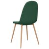 vidaXL Eetkamerstoelen 4 st stof groen