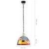 vidaXL Hanglamp industrieel vintage rond 25 W E27 31 cm meerkleurig