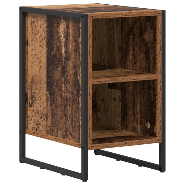 vidaXL Nachtkastje Oud Hout 39.5 x 30 x 50 cm Bewerkt hout