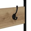 vidaXL Kledingrek Artisan Eiken 100 x 41 x 184 cm Bewerkt hout