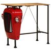 vidaXL Bartafel tractor 55x120x107 cm massief mangohout rood en bruin