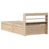 vidaXL Bedframe met hoofdbord massief grenenhout 90x190 cm