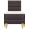 vidaXL Boxspring bed met matras Donkerbruin 90 x 200 cm Stof